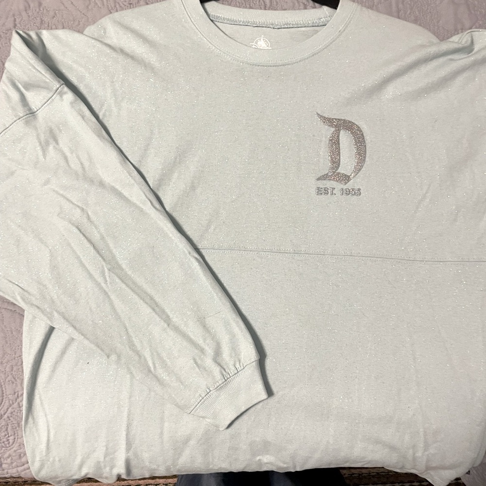 Disneyland Frozen spirit jersey in aqua.